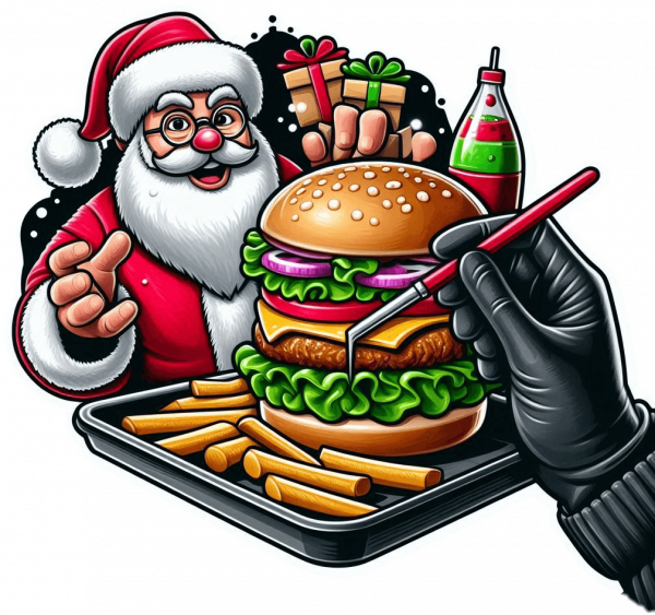 Santa Claus y Hamburguesa 06