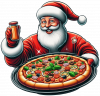 Santa Claus y Pizza 03