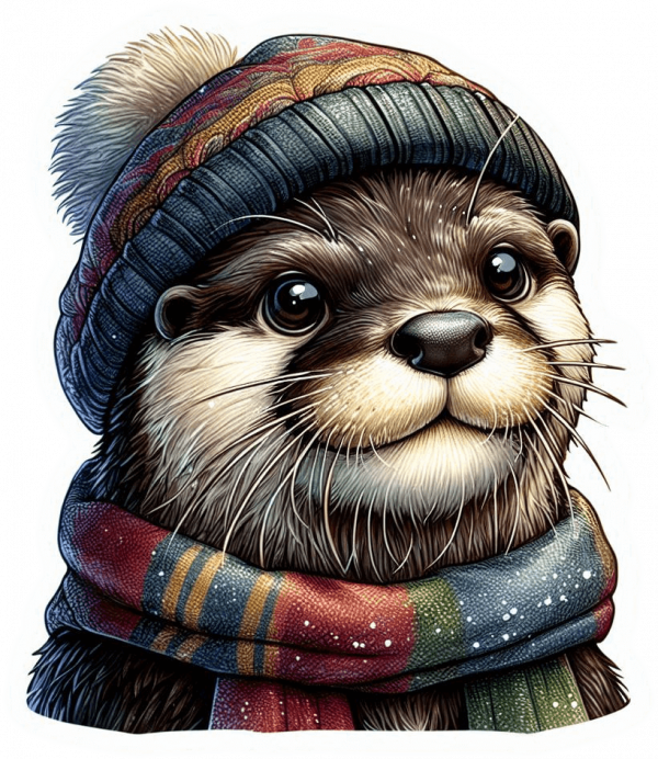 Nutria busto Navideño 02