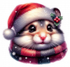 Hamsters busto Navideño 03