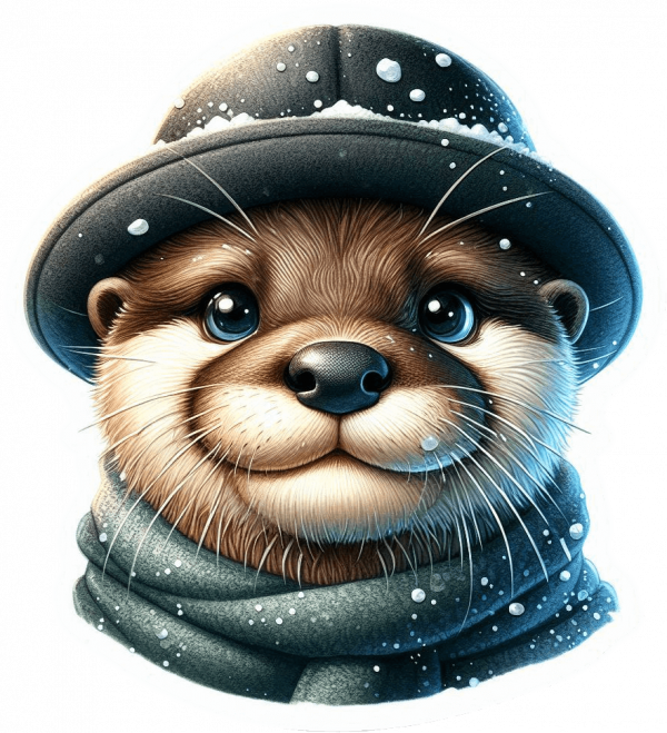 Nutria busto Navideño 04