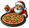 Santa Claus y Pizza 01