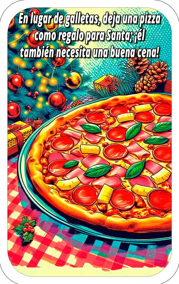 Tarjetica Arbolito de Navidad y Pizza 05