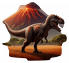 Dinosaurio en una Pradera Volcanica02