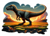Dinosaurio en una Pradera Volcanica04