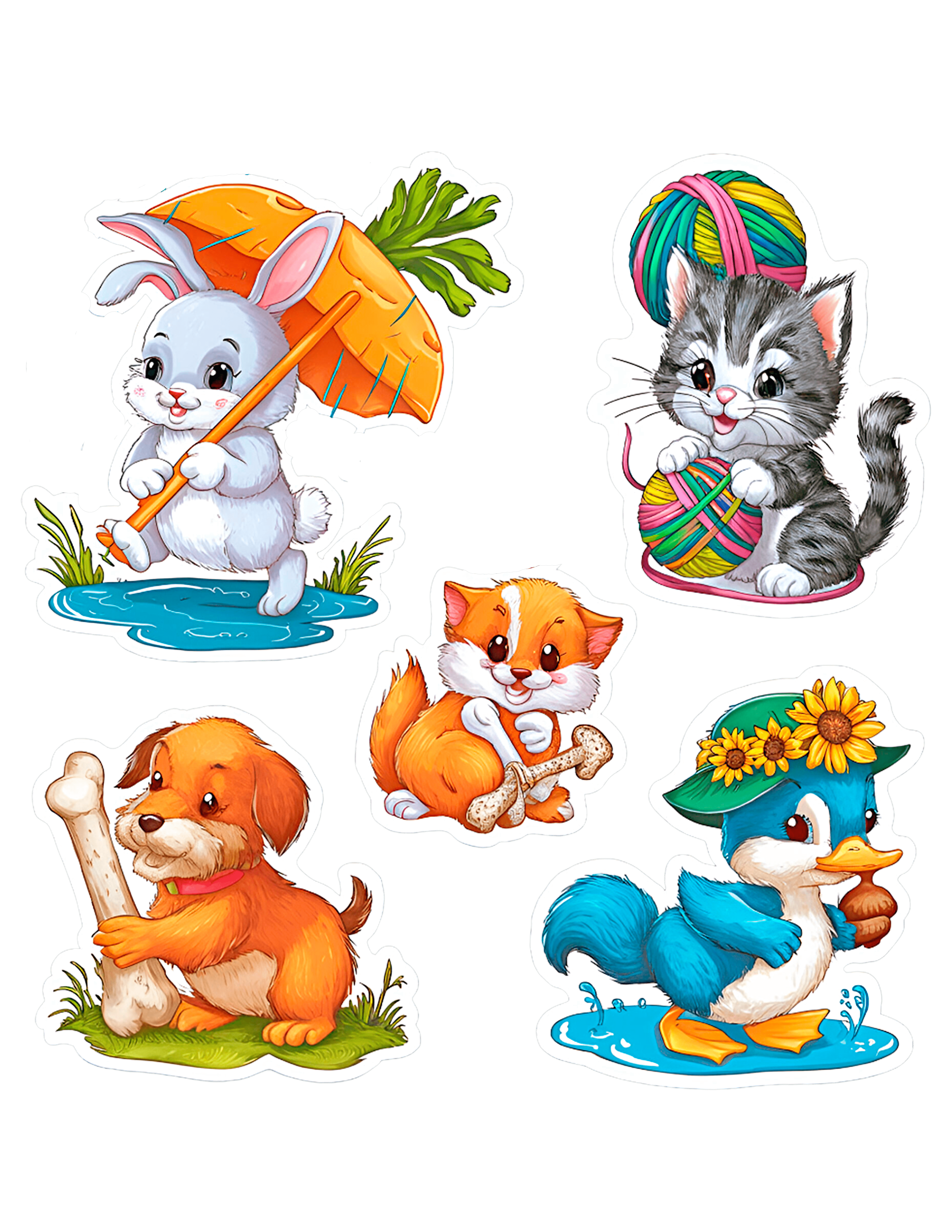 Plantilla de Animales de Fantasia