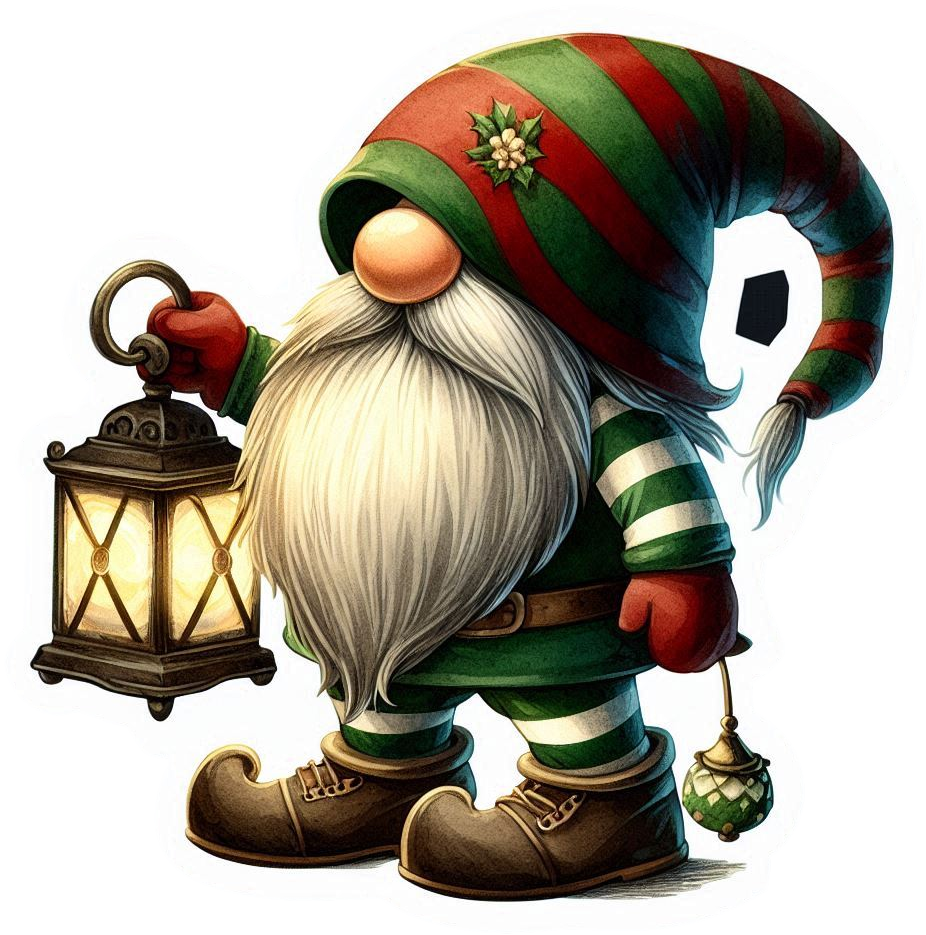 Cara De Gnomo De Navidad