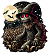 Scary scarecrow nocturno