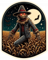 Scary scarecrow nocturno