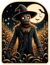 Scary scarecrow nocturno
