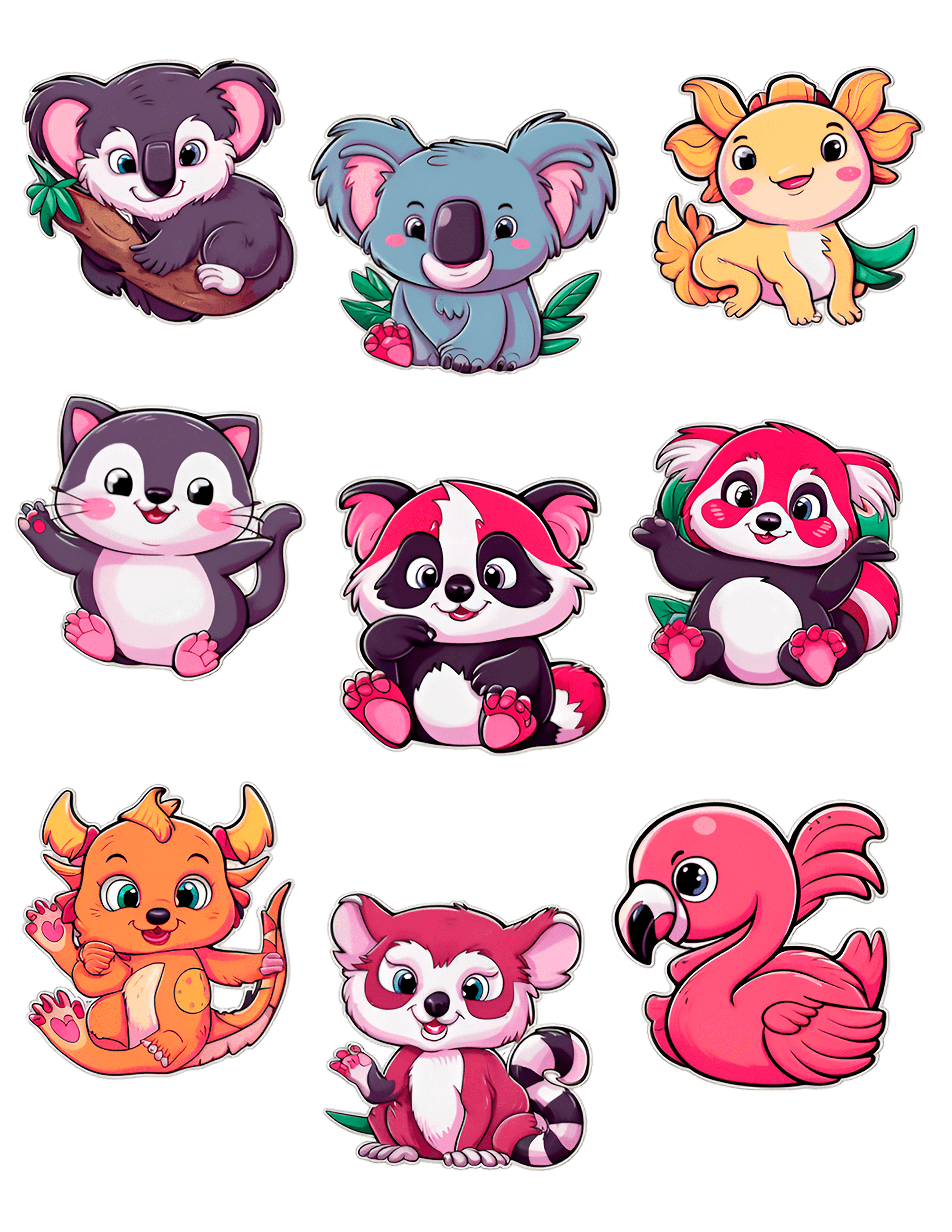 Plantilla de Animales de Fantasia