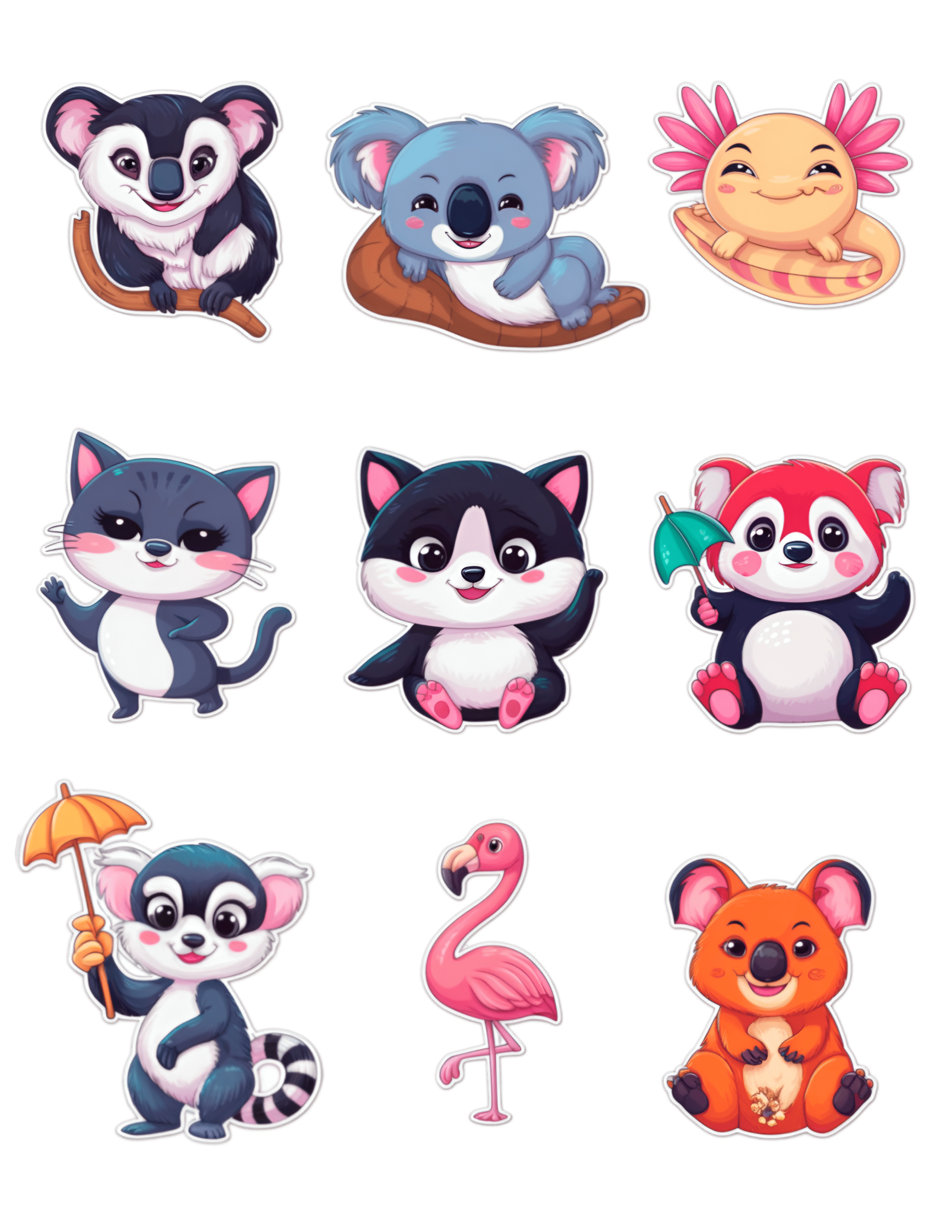 Plantilla de Animales de Fantasia