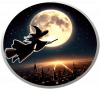 Bruja en vuelo