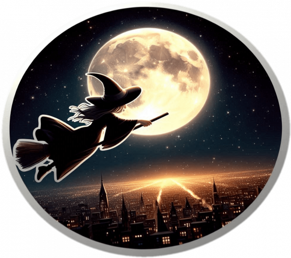 Bruja en vuelo
