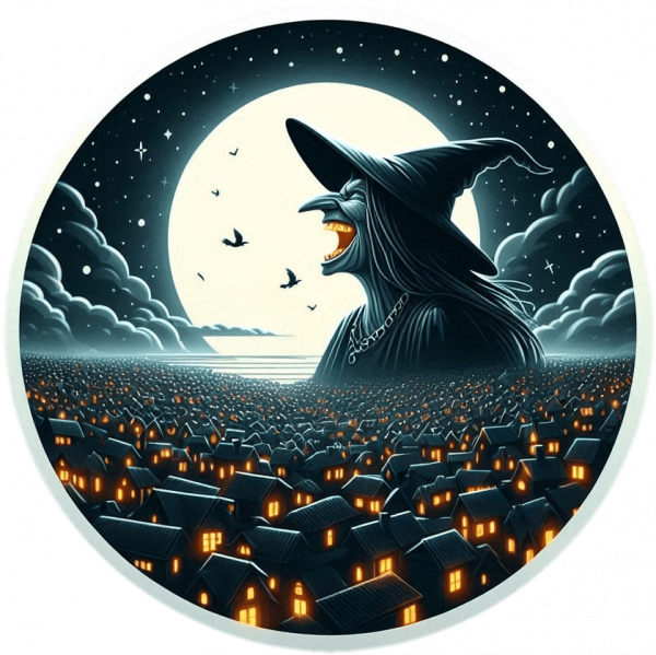 Bruja en vuelo