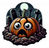 Calabaza en Cementerio