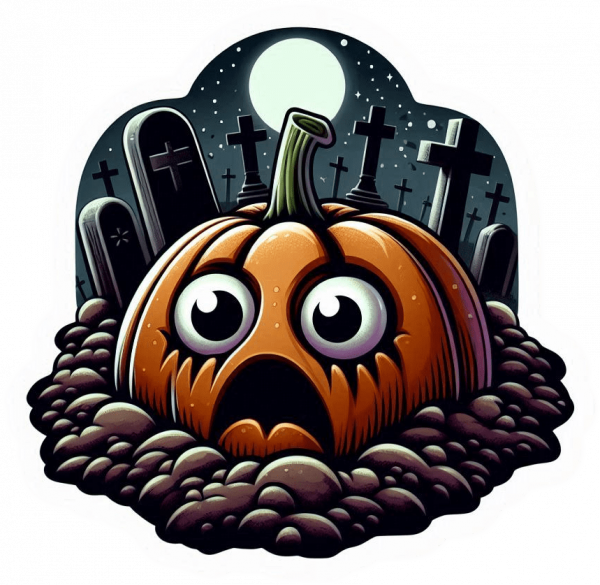 Calabaza en Cementerio