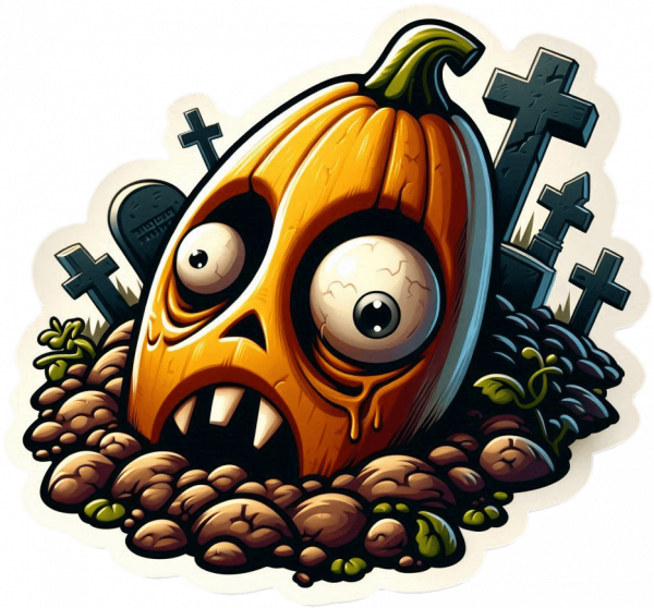 Calabaza en Cementerio