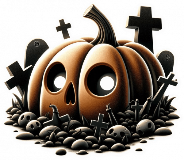 Calabaza en Cementerio