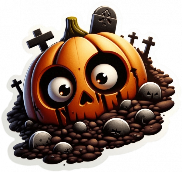 Calabaza en Cementerio
