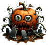 Calabaza en Cementerio