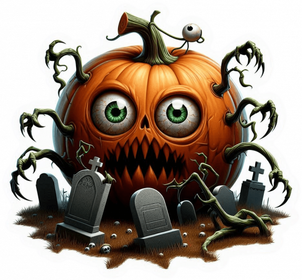 Calabaza en Cementerio