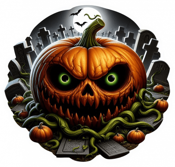 Calabaza en Cementerio