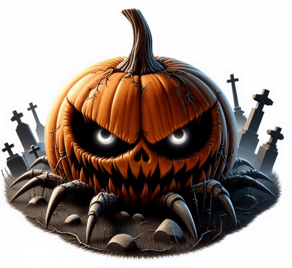 Calabaza en Cementerio