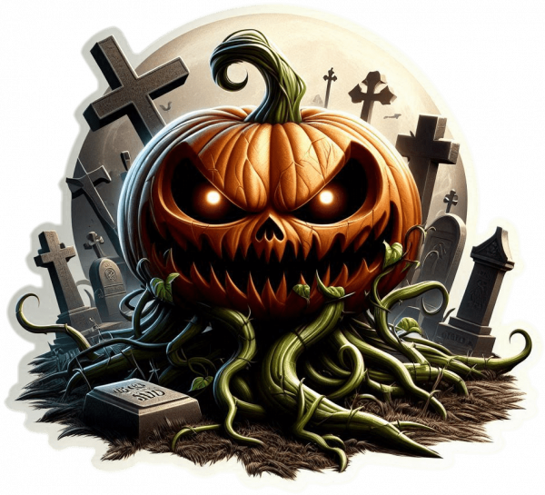 Calabaza en Cementerio