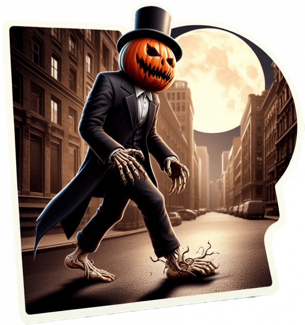 Calabaza paseando