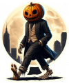 Calabaza paseando
