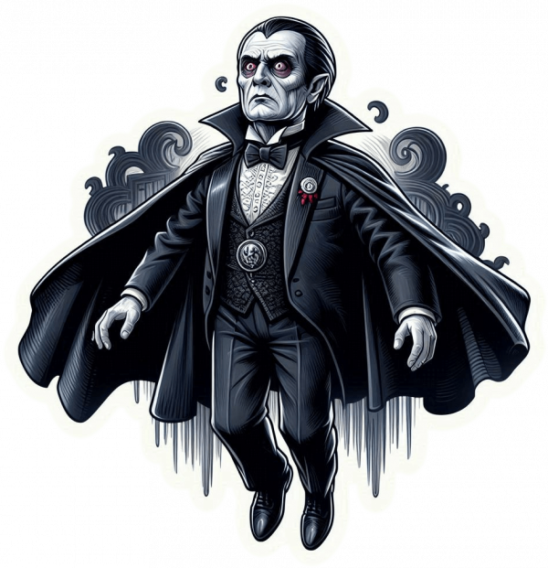 Dracula levitando