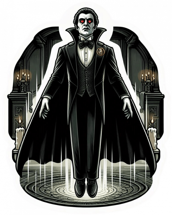 Dracula levitando