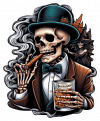 Calavera Con buchanan