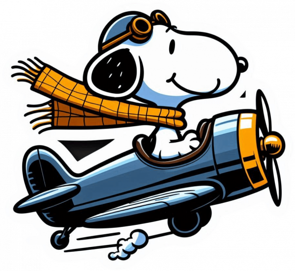snoopy en Vuelo