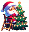 Santa Claus Estrella de Navidad