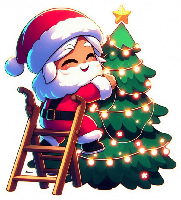 Santa Claus Estrella de Navidad