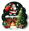 Santa Claus y Arbol de Navidad