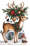 Venado y Gnomo Navidad