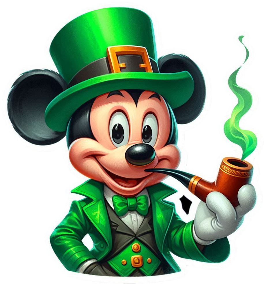 Mickey Como Duende Leprechaun
