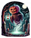 Calabaza en Cementerio