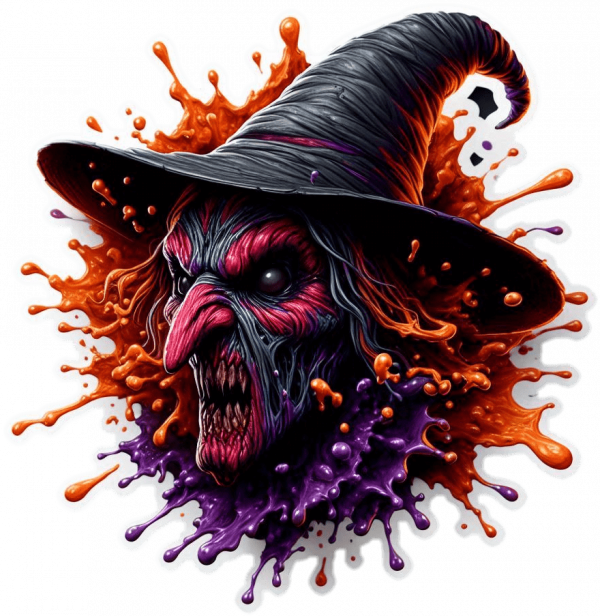 Bruja en pintura