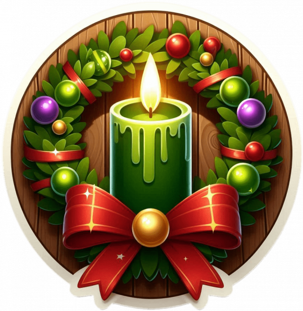 Corona de Velas de Navidad