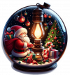 Santa Claus en Bola de Cristal