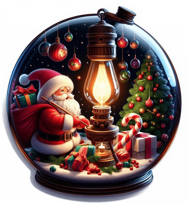 Santa Claus en Bola de Cristal
