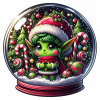 Duende Bola de Cristal de Navidad
