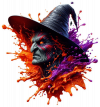 Bruja en explosion de Pintura