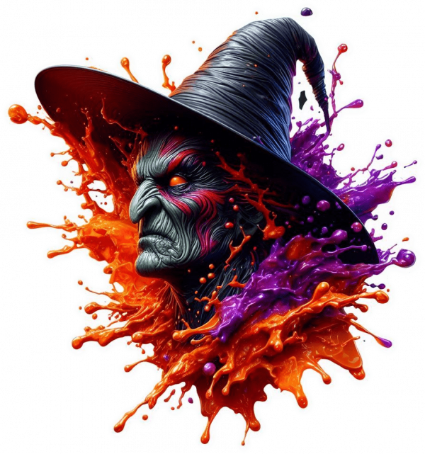 Bruja en explosion de Pintura