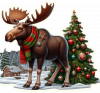 Alce de Navidad