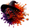 Bruja en explosion de Pintura